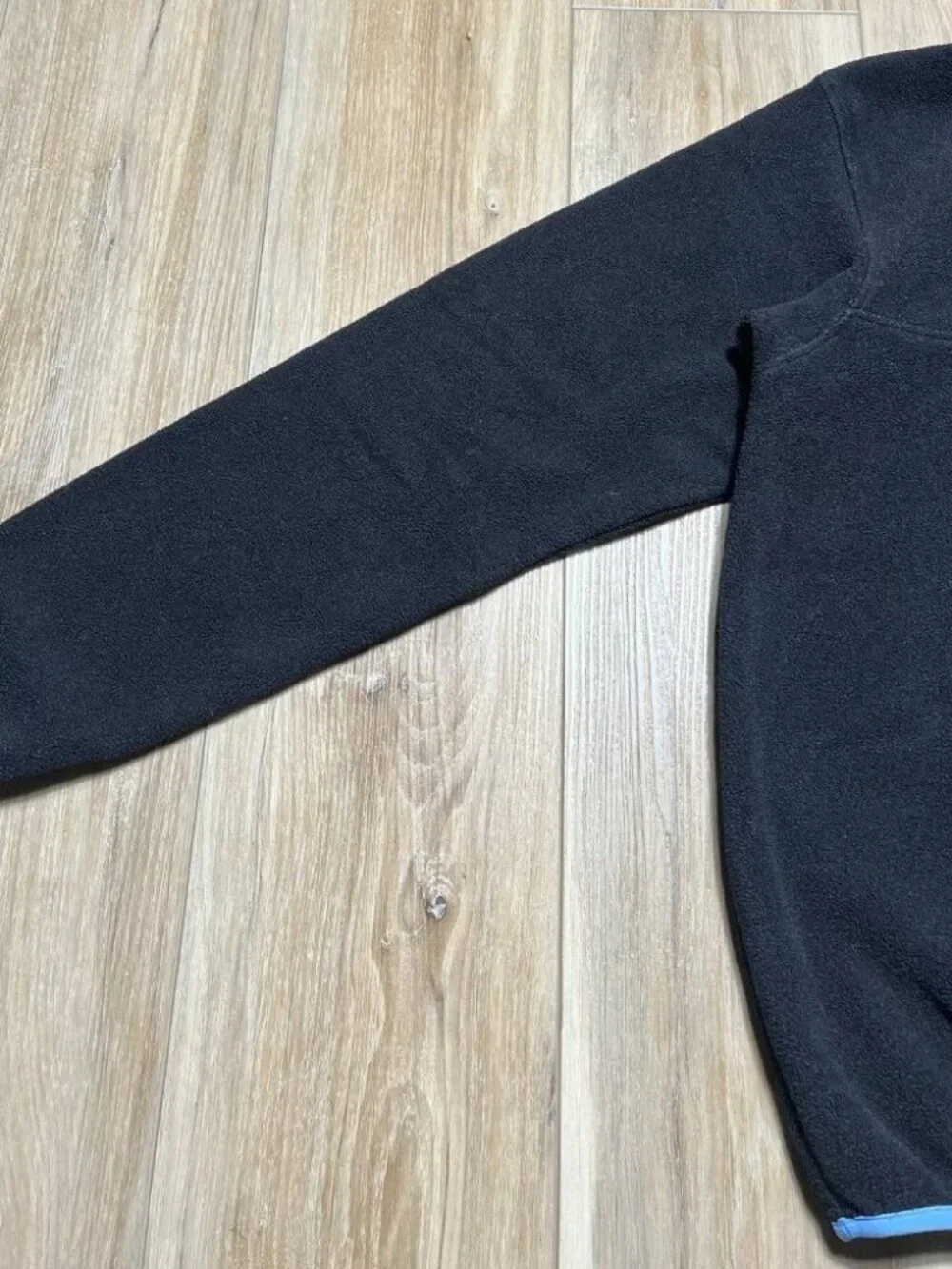 Patagonia Synchilla Snap T Black Fleece Pullover Sweater - Women Size Small